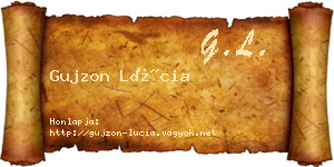 Gujzon Lúcia névjegykártya